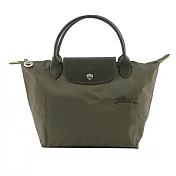 LONGCHAMP S號短把LE PLIAGE GREEN摺疊水餃包 (森林綠)