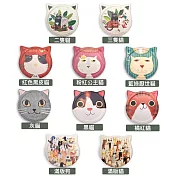 摩達客-可愛寵物白雲土陶瓷吸水杯墊五入組-(10款隨機出貨)