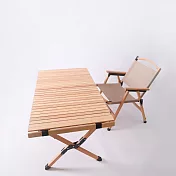 HaoO 實木蛋捲桌│櫸木實木│中型 自然色