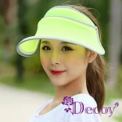 【Decoy】機能透氣＊防曬彈性掀蓋遮陽帽 螢光綠