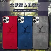 DEER iPhone 11 Pro 5.8吋 北歐復古風 鹿紋手機殼 保護殼 有吊飾孔 蜜桃紅