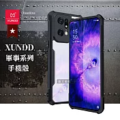 XUNDD 軍事防摔 OPPO Find X5 Pro 鏡頭全包覆 清透保護殼 手機殼(夜幕黑)