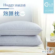 【DUYAN 竹漾】Cool-Fi Huggy 冰絲涼感熟睡枕 / 藍鈴草 台灣製