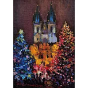 【玲廊滿藝】盧來全-布拉格耶誕夜33.5x26.5x4.5cm