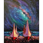 【玲廊滿藝】盧來全-伴你一生38x35x4.5cm