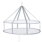 E.City_可折疊透氣防變形雙層曬衣平網 白