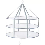 E.City_可折疊透氣防變形三層曬衣平網 白