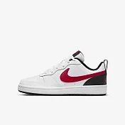 Nike Court Borough Low 2 GS [BQ5448-110] 大童 休閒鞋 運動 皮革 穿搭 白紅黑