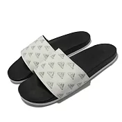 adidas 拖鞋 Adilette Comfory 白 黑 滿版Logo 愛迪達 三條線 男女鞋 GV9737