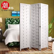 【C’est Chic】浮世巴黎三片創意實木屏風