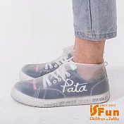 【iSFun】雨季必備*彈性透視防滑防水雨鞋套1雙入/S尺寸