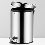 《KELA》不鏽鋼腳踏式垃圾桶(亮銀3L) | 回收桶 廚餘桶 踩踏桶