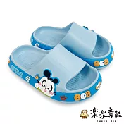 巴布豆圖案拖鞋-藍色 (C115-1) 兒童拖鞋 室內鞋 女童鞋 男童鞋 沙灘鞋 拖鞋 涼鞋