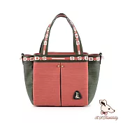 B.S.D.S冰山袋鼠 - 玩色主義 - 雙色輕量多層購物包【9012-OG】 甜柚綠