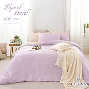 【DUYAN 竹漾】60支萊賽爾天絲雙人床包三件組 / 幻紫凝香 台灣製