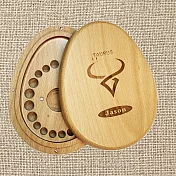 禮物+ gift4U 台灣客製刻名兒童乳牙保存盒 十二星座 金牛座