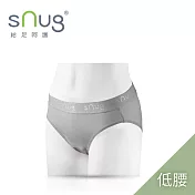 【sNug小清新動能女內褲低腰款單件-灰色】台灣金選獎/明星推薦/天絲親膚/弱酸性健康纖維/舒適透氣/細緻觸感/ L 灰色 L 灰色