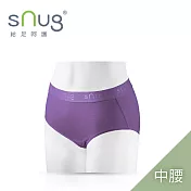 【sNug小清新動能女內褲中腰款單件-紫色】台灣金選獎/明星推薦/天絲親膚/弱酸性健康纖維/舒適透氣/細緻觸感/ L 紫色 L 紫色