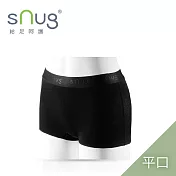 【sNug小清新動能女內褲平口款單件-黑色】台灣金選獎/明星推薦/天絲親膚/弱酸性健康纖維/舒適透氣/細緻觸感/ L 黑色 L 黑色