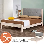 Homelike 喜家居雙人5尺貓抓皮實木床架組(2221)