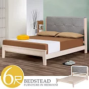 Homelike 喜家居雙人加大6尺貓抓皮實木床架組(2221)