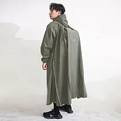 【INUNDER】MECOVER Pro東麗酒伊Tryspec連帽長版雨風衣poncho-(四色任選) 橄欖綠