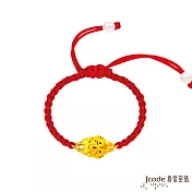 J’code真愛密碼金飾 真愛-趴趴虎硬金編織手鍊