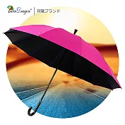 【雙龍牌】大真好黑膠無敵傘 防風防曬自動直立傘晴雨傘A0397 蜜桃粉