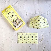 【世上不可思議的貓世界】成人醫療口罩10入－貓頭款