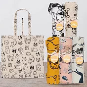 《danica》Jubilee好收納純棉托特包 | 側背包 斜背包 背帶包 - 貓狗