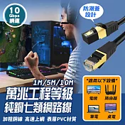 萬兆純銅七類網線1m