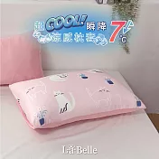 義大利La Belle 超COOL超涼感信封枕套--2入 貓貓綺夢