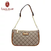 【義大利Roberto Mocali】方格雙鏈帶手提/斜側背包RM-89801