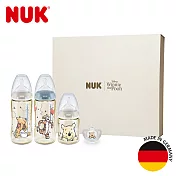 德國NUK-NUK x Disney小熊維尼聯名新生兒禮盒(彌月禮/奶瓶組合)