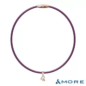 &MORE愛迪莫 鈦鍺健康項鍊 Mega Power Shining- M 紫色