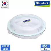 Glasslock 強化玻璃微波保鮮盤-圓形800ml