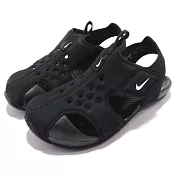 Nike 童鞋 Sunray Protect 2 TD 小童 小朋友 黑 涼拖鞋 休閒 護趾 黑 943827-001