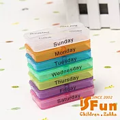 【iSFun】七彩大容量＊一周抽屜式藥盒