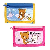 日本拉拉熊宇宙人系列 3段式皮夾 錢包 San-X 懶懶熊 Rilakkuma 藍色