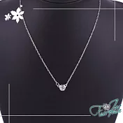 【伊飾童話】清新單鑽＊韓版鎖骨項鍊  金