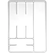 《EXCELSA》六格餐具收納盒(白) | 抽屜格層分隔 碗筷收納
