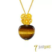 【Just Gold 鎮金店】摯愛物語系列 向日葵香水瓶 純金吊墜(不含鍊)