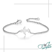 【伊飾童話】旅行飛機*童趣典雅細手鍊 銀