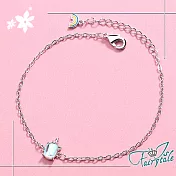 【伊飾童話】彩虹獨角獸*月光藍水晶銅電鍍手鍊