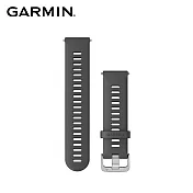 GARMIN Quick Release 22mm 矽膠錶帶 深邃灰