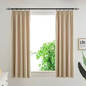 【巴芙洛】高精密抗菌防UV遮光窗簾/260*165CM一窗組合 (抗菌防UV/遮光窗簾/隔簾/拉簾) 抗菌防UV米色