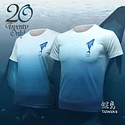 【Twenty Only】|鯤島LOGO-短袖T恤-大人-男女同款- S 淡海藍