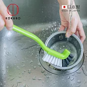 【日本小久保KOKUBO】日本製L型流理台排水口清潔刷-2色可選 -綠