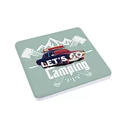 珪藻土吸水杯墊 杯墊 防潮 硅藻土 防滑墊 吸水墊 隔熱墊 Camping(方形)