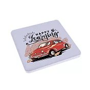 珪藻土吸水杯墊 杯墊 防潮 硅藻土 防滑墊 吸水墊 隔熱墊 Happy(方形)